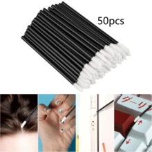300/200/100pcs Disposable Lip Brushes, Lip Gloss Applicators, Mascara Wands, Makeup Tools - Black - View 9