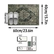 1pc Elegant Artistic Floral Bohemian Style Area Rug/Carpet/Bath Mat/Door Mat/Runner, Suitable For Hallway, Bathroom, Kitchen, Entryway, Bedroom, Living Room, Soft & Washable, Home Decor - Multicolor - View 16