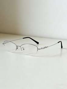 1副男女通用时尚艺术平光眼镜 - 黃色 - 查看 3