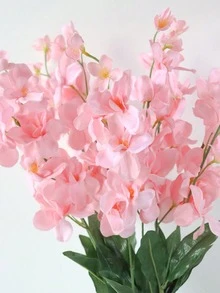 1pc/3pcs/5pcs 25.98 Inch Silk Cloth Artificial Orchid Flowers, Romantic Minimalist Orchid Suitable For Wedding Party/Home Decor/Thanksgiving, Mother's Day, Valentine's Day, High Quality Artificial Flowers - Pink - View 6