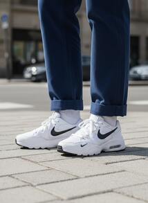 Nike VaporMax Flyknit 時尚舒適 緩震回彈低筒 生活休閒鞋 男款 白色