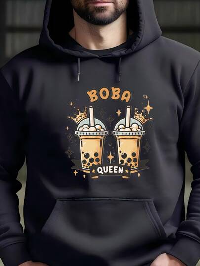 Mens Boba Shirt, Boba Sweater, Boba Queen, Bubble Tea Sweater, Boba Tea, Boba, Bubble Tea Shirt, Boba Gift, Gift For Boba Lover, Boba Hoodie Hoodie