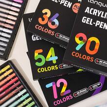 Conjunto de 36/54/72/90 Canetas Neutras - Tamanhos de Ponta Variados (1mm), Inclui Canetas Esferográficas, Canetas Finas, Marcadores Fluorescentes, Marcadores. Cores Vibrantes, Escrita Suave, Ideal para Escrita Colorida, Esboços, Destaque, Anotações de Estudantes, Artesanato, Uso Comercial