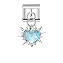 1pc Fashionable & Charming Cute Starry Sky Stainless Steel Modular DIY Bracelet Pendant, Featuring Unique Designs Including Heart, Planet, Moon And Star Patterns, Suitable For Women To Make DIY Bracelets, Necklaces, Handmade Pendants And Jewelry Accessories, Suitable For All - Multicolor - View 12