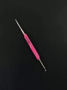 1pc TPR Soft Rubber Double-Ended Crochet Hook, Handcraft DIY Knitting Tool - Multicolor - View 12