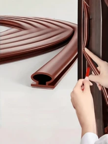 1 Pack Door Seal Strip, Soft Sealing Tape, Windproof Self-Adhesive Soundproof Seal Strip - Multicolor - View 2