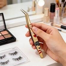 2026 Dream Lover Stainless Steel Eyelash Tweezers Set For Professional Eyelash Extension Eyelash Volume Tweezers - Multicolor - View 4