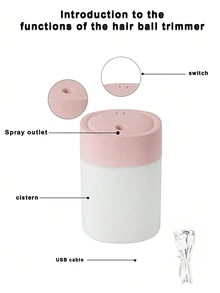 USB供电迷你加湿器，2瓦功率，200毫升容量，静音运行，带氛围灯，适用于卧室、书桌等小空间，个人加湿器，静音冷雾，适合家庭办公室使用，便携式设计