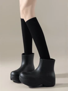 1/2 Đôi tất cao đến bắp chân phong cách Y2K cổ điển dành cho nữ, đa năng và tôn dáng, tất cao đến đầu gối JK, tất đen kiểu Gothic Harajuku, phong cách đường phố thời trang, nhẹ và thoáng khí cho mùa xuân, hè, thu, phong cách học đường. - Nhiều màu - Xem 4