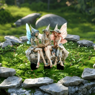 透明亚克力仙女花园装饰地垫