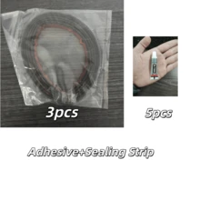 1 Pack Door Seal Strip, Soft Sealing Tape, Windproof Self-Adhesive Soundproof Seal Strip - Multicolor - View 13