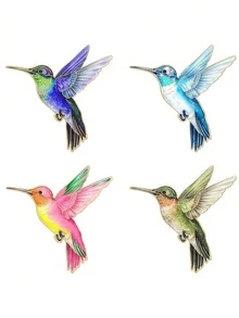 1枚可爱卡通熊珐琅胸针 - “嘘，先喝咖啡”设计，锌合金和硅胶材质，完美适用于衣服、包包和翻领，是送给男女的理想礼物，可爱珐琅胸针，趣味十足的设计 - 彩色 - 查看 12