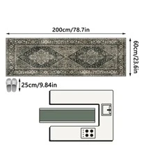 1pc Elegant Artistic Floral Bohemian Style Area Rug/Carpet/Bath Mat/Door Mat/Runner, Suitable For Hallway, Bathroom, Kitchen, Entryway, Bedroom, Living Room, Soft & Washable, Home Decor - Multicolor - View 15
