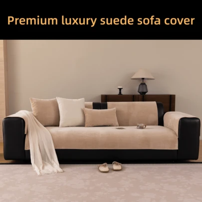 Veet 1件装可水洗防滑转角沙发套，适用于3座L型沙发，绗缝设计，磁扣闭合，宠物友好型保护 - 灰色天鹅绒沙发套，适用于1-4座沙发，四季皆宜，沙发装饰，宠物友好型，沙发套