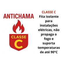 Kit 50 Fita Isolante Preta PVC 5m Fita Para Eletricista Manutenção Profissional Qualidade Garantida - Preto - Visão 4