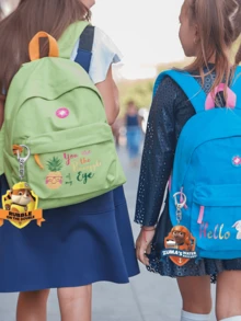 The Paw Patrol Has Made A Great Contribution. The Puppy Acrylic Keychain, The Greyish Archie Schoolbag, And The Cute Little Pendant With A High Level Of Appearance - Multicolor - View 3