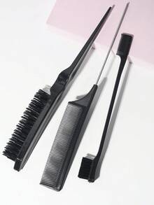 3pcs Slick Back Hair Brush Set With Edge Brush Hair Brush Rat Tail Comb Teasing Brush For Smoothing Baby Hair & Flyaways,Hair Brush,Comb,Hair Tools,Hair Products And Accessories For Barber Salon Beauty Travel Essentials,Back To School,Travel Holiday Essentials,Hair Accessories For Women,Brush,Hair Brushes,Edge Brush,Brush Hair,Hair Comb,Comb Hair,Detangling Brush,Ball Brush,Mini Hair Brush,Hair Brush Set,Wooden Comb, Comb, Slick Back Brush, Hairbrush, Edge Brush, Brush Hair, Hair Comb, Hair Brush Set, Comb Hair, Mini Hair Brush, Detangling Brush,Hair Products, Hair Tools, Hair Stuff, Hair Care, Curly Hair Brush, Barber, Barber Accessories, Hairdressing Equipment,Hair Brush,Slick Back Brush,Styling Brush,Curly Hair Brush,Edge Brush,Hair Comb,Brush Hair,Hair Brush Set,Comb Hair,Comb For Curls,Detangling Brush,Hair Brush For Women,Hair,Travel,Hair Products,Hair Tools,Hair Stuff,Barber,Barber Accessories,Barbershop,Hairdressing Equipment - 粉色 - 查看 3
