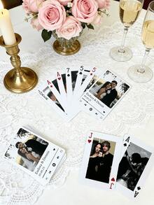 一套扑克牌(54张扑克牌+1盒),可个性化定制照片和文字——您可以打印自己的照片或设计,并添加自定义信息、姓名和日期,打造真正独一无二的专属风格。非常适合结婚纪念日、生日、毕业典礼、新生儿派对、订婚和其他特殊场合。 - 彩色 - 查看 10