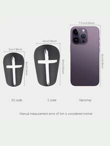 1 Pair Mini Football Shin Guards And 1 Pair Sports Socks - Professional Football Protective Gear, Suitable For Sports Events, Outdoor Activities And Fitness - Cross Style - View 2