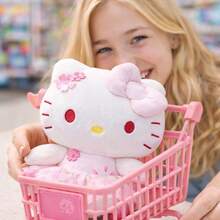 可爱坐姿毛绒娃娃 柔软毛绒娃娃 动漫娃娃 舒适抱枕 礼物 - 白色 - 查看 2