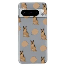 INSTACASE Funda Compatible con Goojle Picel Pastor Aleman Patrón Perritos Carcasa Para Mujer, Case Antigolpes TPU. - transparente - Ver 1