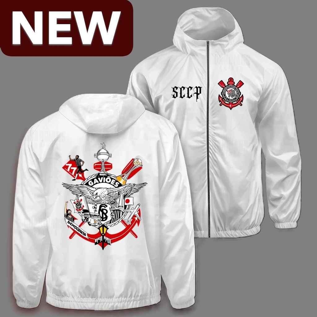 Windbreaker Jacket Moments People's Team Corinthians SCCP 2 Yuri Alberto Timão - 白色 - 查看 1