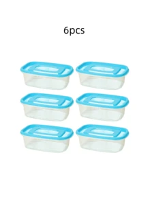 1个/3个/6个装餐前食品盒，1000毫升弧形塑料食品储物盒带盖，速食盒，可重复使用，微波炉/洗碗机/冰箱适用，厨房收纳配件，露营用品，派对用品，朋友聚会，家庭聚餐 - 淺藍色 - 查看 13