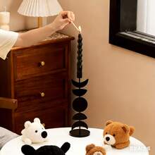 1件北欧日月星辰烛台组装铁艺烛台餐桌室内桌面装饰品 - 彩色 - 查看 4