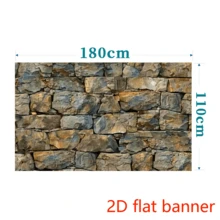 2D PlaneRustic Gray Rock Wall Backdrop: Perfect For Parties, Photoshoots, And Decorations - No Power Required - Polyester Material - 1 - View 5