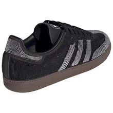 Adidas Samba OG Silver Metallic Cracked Leather Women's JR0035 | Retro Heritage Style, Timeless Silhouette - 黑色 - 查看 7