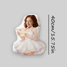 Customize Your Own Personalized Face Pattern Throw Pillow, Using Double-Sided Printed Mixed Color Fabric. It Makes The Perfect Gift For Father's Day, Mother's Day, Halloween, Christmas Eve, Valentine's Day, Anniversary, Thanksgiving, Easter, April Fool's Day, Carnival And Other Occasions. - Strapless Dress - View 11