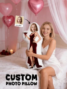 Customized 3D Photo Throw Pillow - Personalized Cute Cartoon Design Cushion - Perfect Gift For Friends, Girlfriends And Couples, Ideal For Sofa Or Bed Decor, Decorative Pillow, Personalized Animal Shaped Pillow, Birthday Gift, Multi-Color Mix - Strawberry Cake - View 12