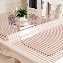 Clear Transparent Vinyl PVC Tablecloth 1.5mm Thick Table Protector Plastic Cover - 40x100cm - View 3