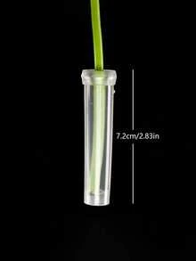 10/1pc Transparent Leak-Proof Flower Preservation Tubes With Sealing Caps, Mother'S Day Flower Preservators, Spring/Summer Flower Arrangement Tools, Graduation Party Decorations, Home Decor, Wedding Center Ornaments, Preserved Flower Vase Decorations, Home Decor - Multicolor - View 3