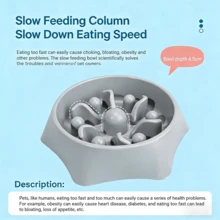 Slow Feeder Dog Bowl, Anti-Slip Puppy Bowl, Interactive Feeding Dish, Anti-Bloat Pet Food Bowl, Suitable For Puppies And Small Dogs