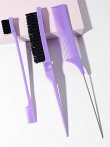 3pcs Slick Back Hair Brush Set With Edge Brush Hair Brush Rat Tail Comb Teasing Brush For Smoothing Baby Hair & Flyaways,Hair Brush,Comb,Hair Tools,Hair Products And Accessories For Barber Salon Beauty Travel Essentials,Back To School,Travel Holiday Essentials,Hair Accessories For Women,Brush,Hair Brushes,Edge Brush,Brush Hair,Hair Comb,Comb Hair,Detangling Brush,Ball Brush,Mini Hair Brush,Hair Brush Set,Wooden Comb, Comb, Slick Back Brush, Hairbrush, Edge Brush, Brush Hair, Hair Comb, Hair Brush Set, Comb Hair, Mini Hair Brush, Detangling Brush,Hair Products, Hair Tools, Hair Stuff, Hair Care, Curly Hair Brush, Barber, Barber Accessories, Hairdressing Equipment,Hair Brush,Slick Back Brush,Styling Brush,Curly Hair Brush,Edge Brush,Hair Comb,Brush Hair,Hair Brush Set,Comb Hair,Comb For Curls,Detangling Brush,Hair Brush For Women,Hair,Travel,Hair Products,Hair Tools,Hair Stuff,Barber,Barber Accessories,Barbershop,Hairdressing Equipment - Pink - View 3