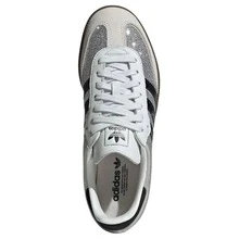Adidas Samba OG Silver Metallic Cracked Leather Women's JR0035 | Retro Heritage Style, Timeless Silhouette - 米色 - 查看 7