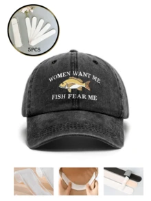 复古刺绣水洗棒球帽，男女通用，四季皆宜，可调节帽带，适合情人节、婚礼、圣诞节、返校季、父亲节、户外运动旅行、防晒等场合，是送给男士和女士的必备礼物。小众可定制卡车帽，黑色、粉色、紫色、黄色可选。休闲帽饰，男士帽子。 - 棒球帽 - 查看 7