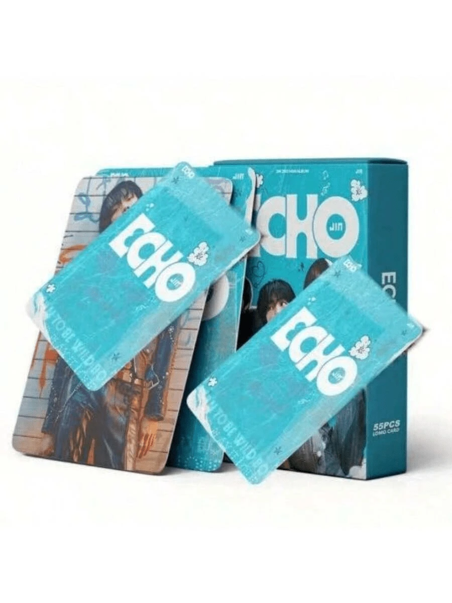 55 piezas Tarjetas fotográficas del ídolo K-Pop Jin, tarjetas temáticas de nuevo álbum creativas, colección de fans, regalo del Día de San Valentín - Multicolor - Ver 1