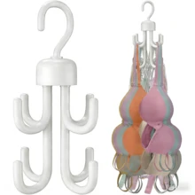 360-Degree Tank Top Hanger Rotating Multi-Hook Hanger,Rotatable Bra Hangers For Closet Organizer, Max 72 Storage Capacity Belt Hanger, Plastic Space Saving Closet Organizers Apartment Dorm Essentials For Bra - Multicolor - View 12