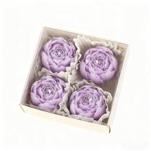 1 Box/4pcs, Candles, Rose Shaped Aromatherapy Candles, Valentine's Day Decoration Candles, Creative Photo Props, Home Decoration Ornaments, Wedding Decoration Candles, Birthday Gifts - Multicolor - View 12