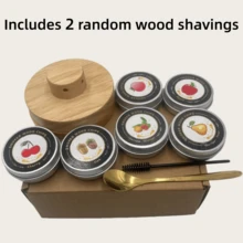 Wędzarka do koktajli, zestaw do wędzenia z wieloma aromatyzowanymi naparzaczami na wiórki drzewne, odpowiedni do barów, domu, kuchni i salonu. Można jej używać do wędzenia whisky, koktajli i wina. Idealny prezent na święta, Boże Narodzenie, ozdoby świąteczne i Walentynki. - Morela - Zobacz 15