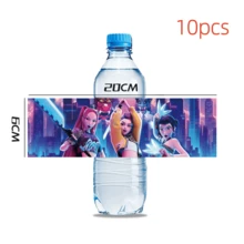 Mattel 20张K-Pop贴纸，适用于水瓶。歌手生日装饰、派对礼品，防水保护。