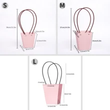 10个粉色牛皮纸礼品袋，防水加厚包装袋，适用于节日礼品盒、鲜花包装、花束包装、玫瑰花束、花篮、节日礼品包装、鲜花礼品包装袋等。 - 彩色 - 查看 7