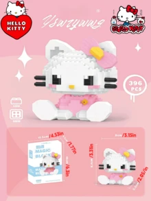 Sanrio مجموعة هيلو كيتي من سانريو، تساعد على تحسين التركيز، يمكن استخدامها لديكور غرفة كتل البناء، هدايا عيد الميلاد، لوازم حرفية DIY، تجميع نماذج للحيوانات والأشكال (صندوق خارجي عشوائي) - متعدد الألوان - مشاهدة 11