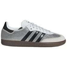 Adidas Samba OG Silver Metallic Cracked Leather Women's JR0035 | Retro Heritage Style, Timeless Silhouette - 米色 - 查看 6