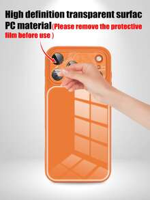 1 Customized Orange Phone Case With Personalized Signatures For Friends, Couples, And Family. Compatible With IPhone 17 Promax/17AIR/17Pro/17 Magnetic Matte Shell, Upgraded Full Camera Protection, Compatible With Frosted Semi Transparent Shockproof And Scratch Resistant Ultra-Thin Shell, Military Grade Protection - Orange - View 11