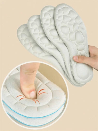 Plantillas amortiguadoras, acolchadas y cómodas de color beige, unisex, adecuadas para tacones altos, zapatillas, zapatos casuales, útiles escolares, accesorios para botas, apropiadas para mujeres, deportes, viajes, hogar, oficina, escuela y diversas ocasiones