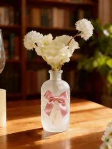 12/24/50Pcs Lavender Satin Bows 2 Inch, Self Adhesive Ribbon Bows For Gift Wrapping, Pre-Made Craft Bows For Baby Shower Birthday Wedding Holiday Party Decor, Home Decoration Supplies