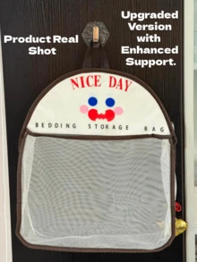 1/2pcs Hanging Mesh Laundry Bag, Breathable Washable Polyester Material, Can Store Underwear & Socks, Wall-Mounted Storage Basket, Suitable For Bathroom, Bedroom, Dorm, Space-Saving - Multicolor - View 7